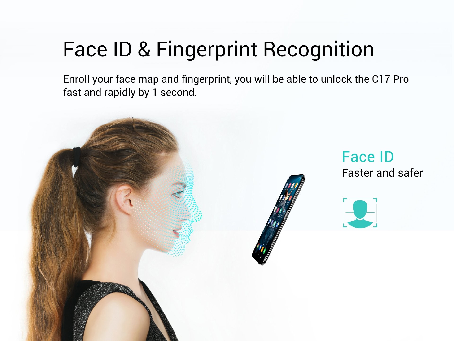 Oukitel C17 Pro - Face ID и Face Unlock