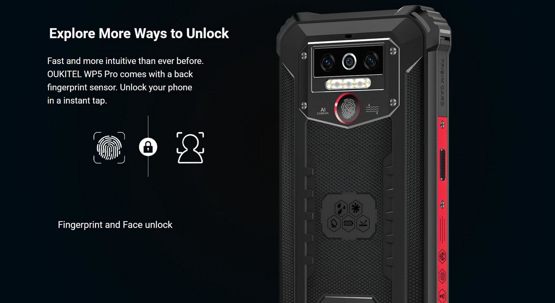 Oukitel WP5 Pro - Face Unlock и FingerprintID